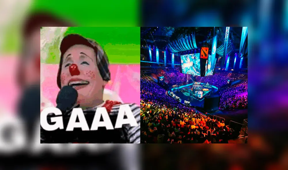 El payaso ‘Chupetín Trujillo’ ya es internacional, puesto que fue mencionado en The International 2019, el mundial de Dota 2. Foto: Captura.