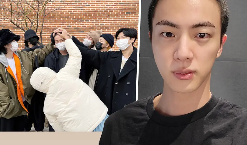 Jin, integrante mayor de BTS, comenzó su servicio militar el 13 de diciembre. Foto: composición LR/Hybe