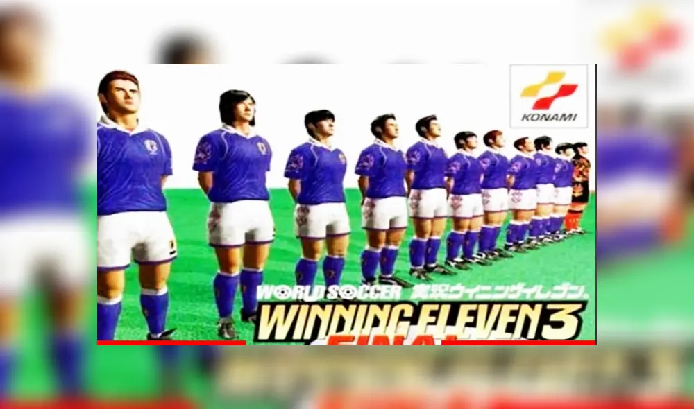 Winning Eleven 3: Final Ver. solo tenía selecciones que fueron a Francia 98. Foto: Captura.