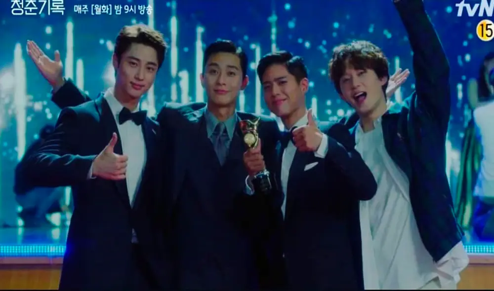 Desliza para ver más fotos de Park Bo Gum en Record of youth. Foto: tvN