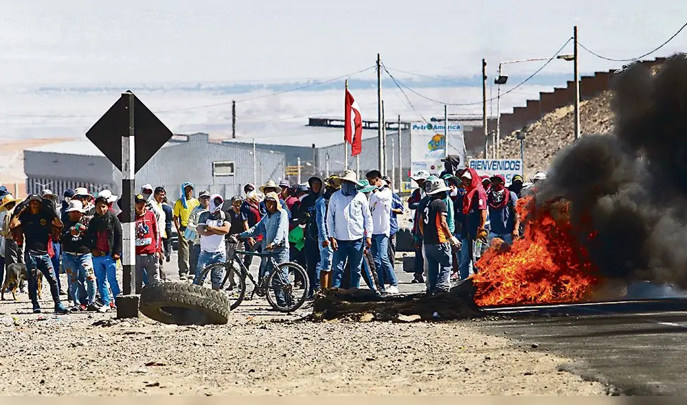 Zona de paso. Vía de ingreso a Arequipa sería bloqueada. Zona de paso. Vía de ingreso a Arequipa sería bloqueada.