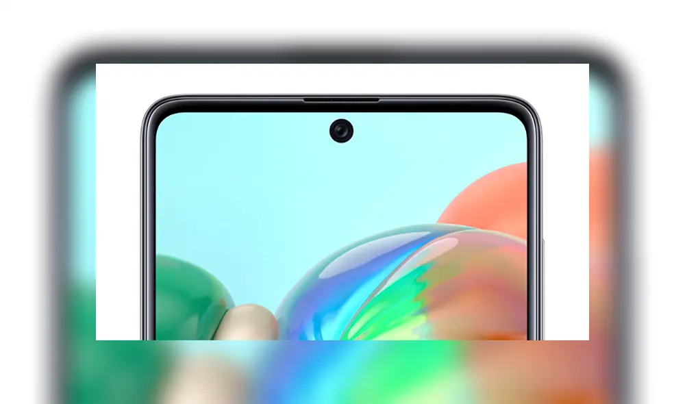 La cámara frontal del Galaxy A71 es de 32 MP. | Foto: Samsung