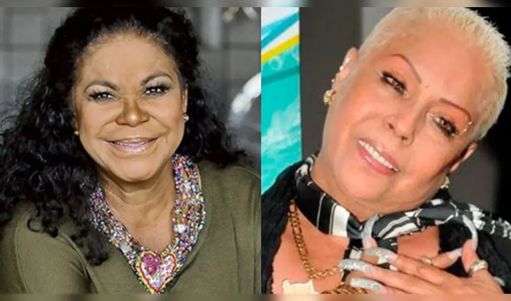 Eva Ayllón saluda a Lucía de la Cruz por su cumpleaños. Fotos: archivo