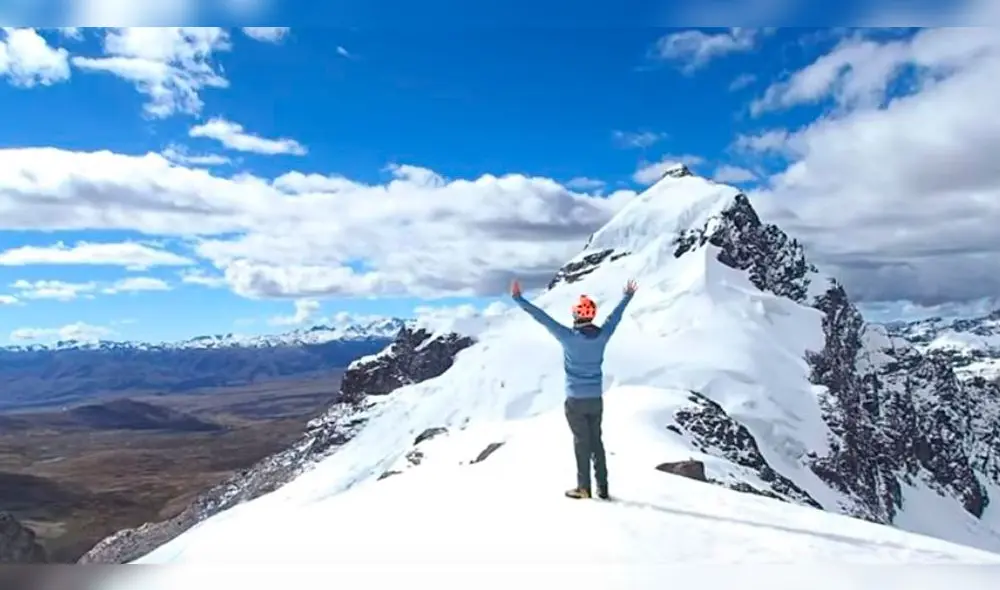Escolar cusqueño de 16 años escaló una de las montañas más altas del Perú Escolar cusqueño de 16 años escaló una de las montañas más altas del Perú