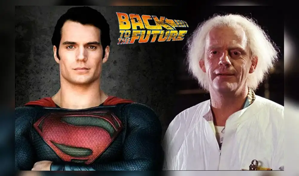 Superman ayudó al doctor Brown en el futuro. Créditos: Volver al futuro/composición