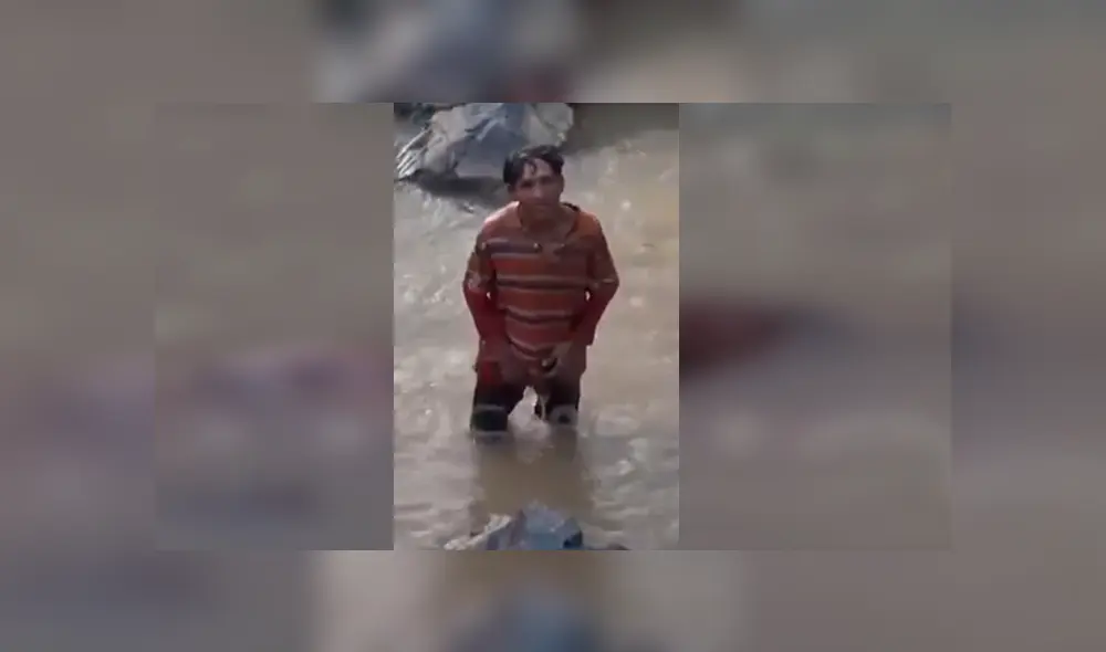 Facebook viral: Hombre ebrio se duerme en un río y periodista lo confunde con un cuerpo sin vida [VIDEO]