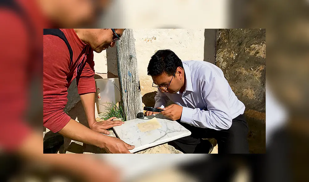 Historia. Especialista analiza la inscripción de la piedra ara de la iglesia de Cucho.