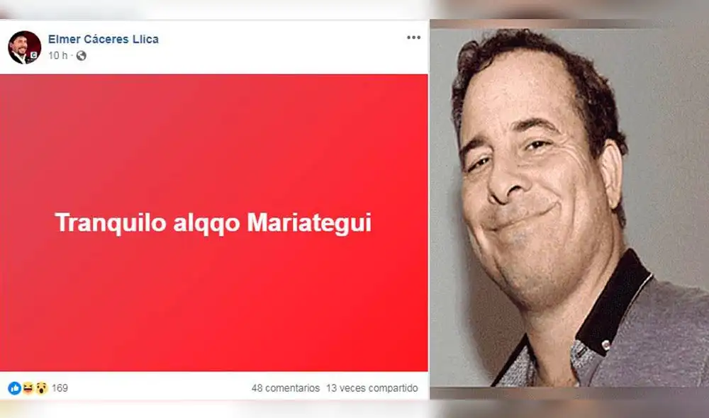 Elmer Cáceres le responde a Aldo Mariátegui y lo tilda de “perro” 