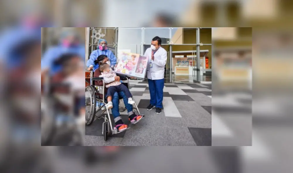 Su madre la esperó en el albergue del hospital durante toda la hospitalización de la pequeña. Foto: INSN Su madre la esperó en el albergue del hospital durante toda la hospitalización de la pequeña. Foto: INSN
