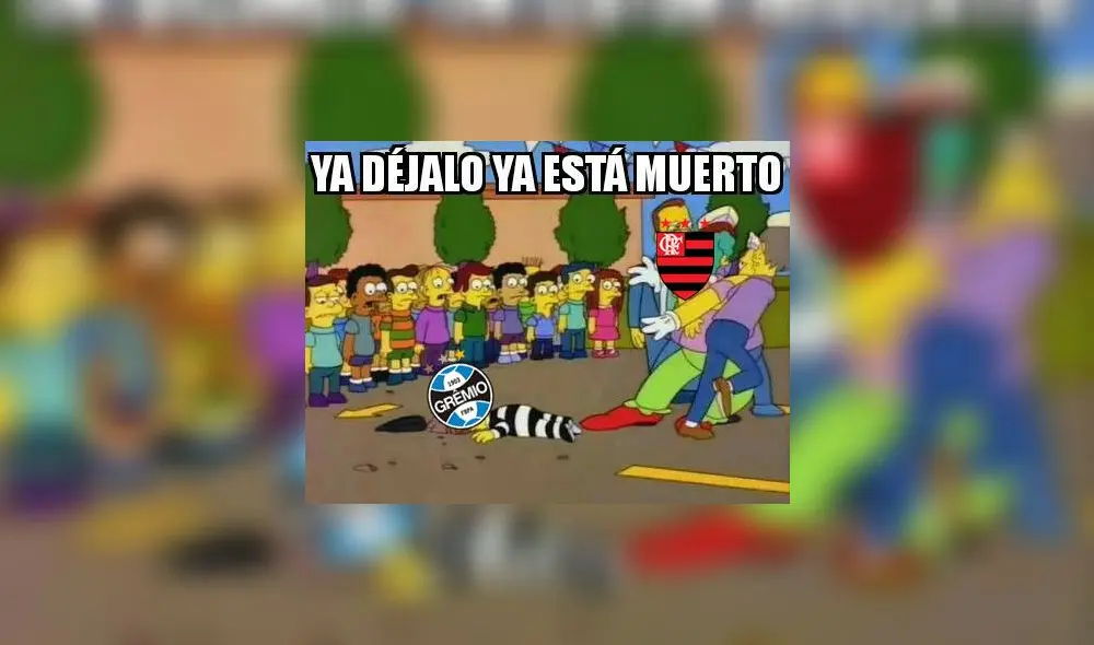 Flamengo aplastó a gremio y los memes no tuvieron piedad del equipo de Porto Alegre.