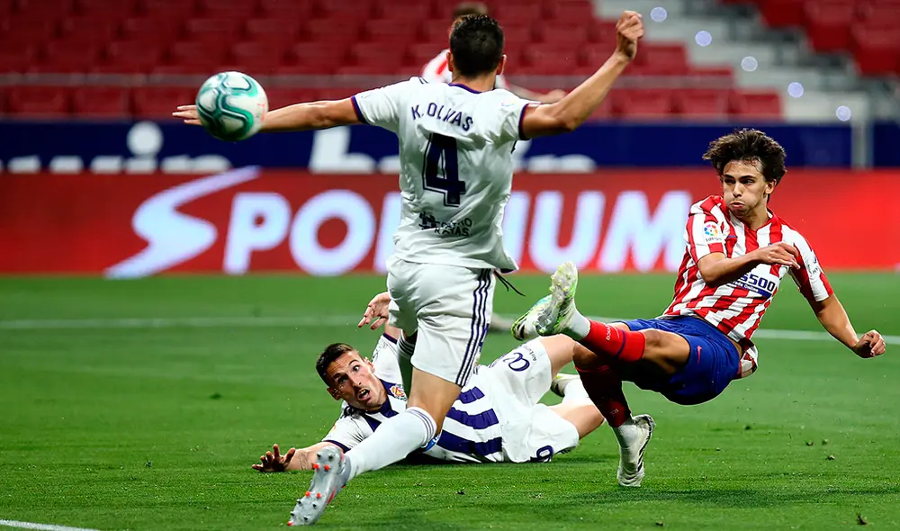Atlético Madrid vs. Real Valladolid por la jornada 30 de LaLiga Santander. | Foto: AFP Atlético Madrid vs. Real Valladolid por la jornada 30 de LaLiga Santander. | Foto: AFP