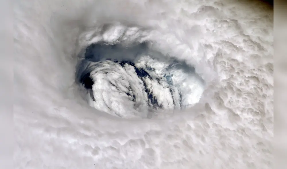 Ojo del huracán Dorian - Foto: Nasa. Ojo del huracán Dorian - Foto: Nasa.