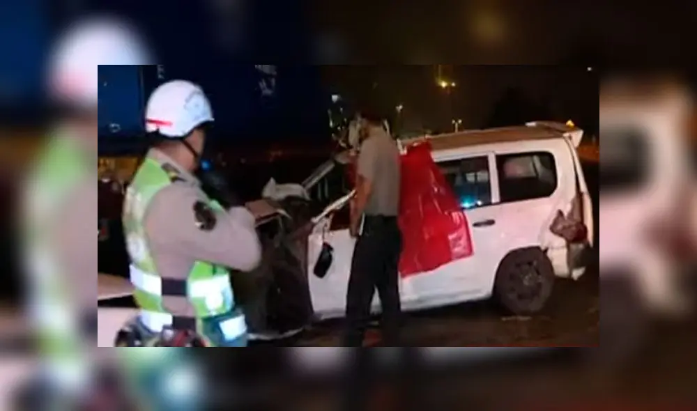 El choque se registró en la zona aledaña al Puente Primavera. Foto: Captura/Panamericana