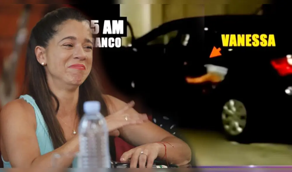 Vanessa Terkes captada saliendo de una discoteca en estado de ebriedad. Foto: Composición