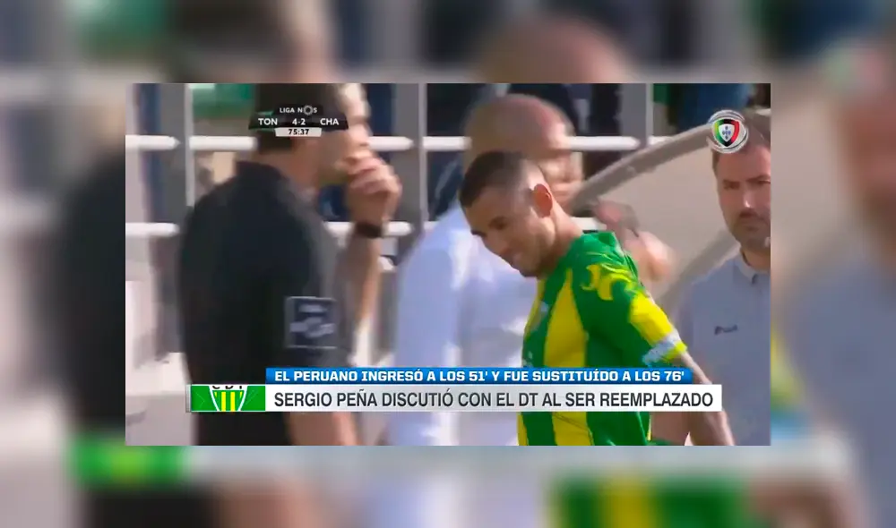 Sergio Peña casi se va a los golpes con su DT tras ser cambiado en menos de 30 minutos [VIDEO]