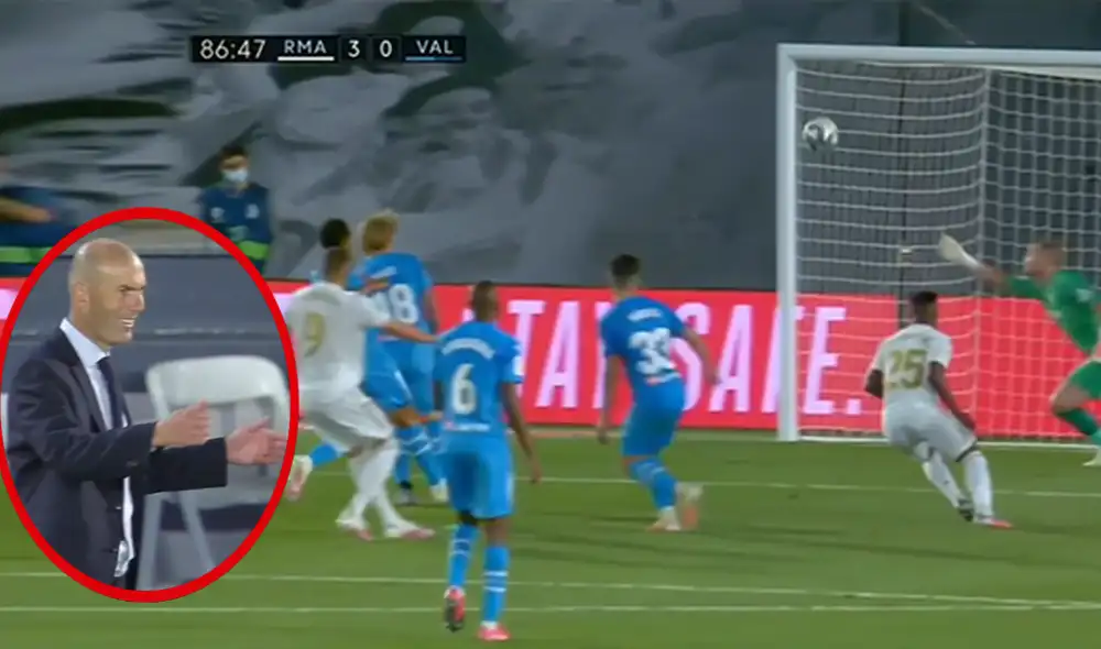 Benzema anotó golazo en victoria de Real Madrid vs. Valencia. | Foto: captura ESPN2 Benzema anotó golazo en victoria de Real Madrid vs. Valencia. | Foto: captura ESPN2