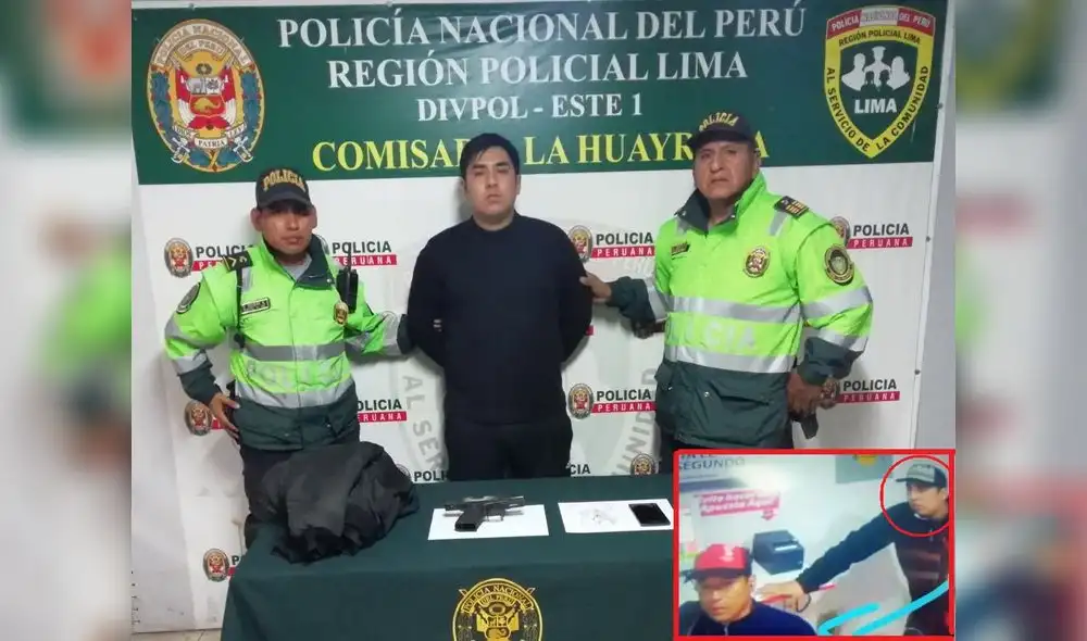 SJL: Policía captura a sujeto por asalto a casa de apuestas y barbería