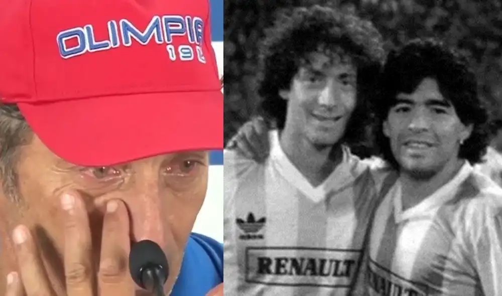 Pedro Troglio contó que se guardará en su memoria el abrazo con Diego Maradona en el Mundial 1990. Foto: Composición de ESPN y Olé Pedro Troglio contó que se guardará en su memoria el abrazo con Diego Maradona en el Mundial 1990. Foto: Composición de ESPN y Olé