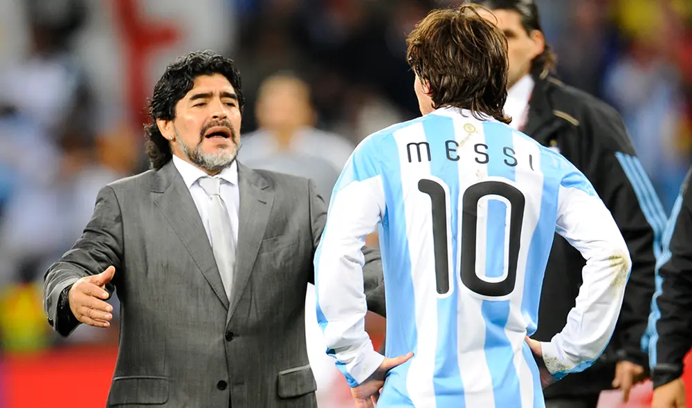 Diego Maradona se refirió a la actuación de Lionel Messi tras el partido entre el FC Barcelona y Nápoli por Champions League. | Foto: AFP Diego Maradona se refirió a la actuación de Lionel Messi tras el partido entre el FC Barcelona y Nápoli por Champions League. | Foto: AFP