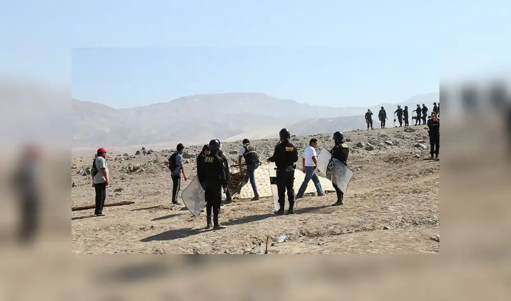 Tacna: Desalojan a invasores de terrenos cercanos a petroglifos de Miculla Tacna: Desalojan a invasores de terrenos cercanos a petroglifos de Miculla