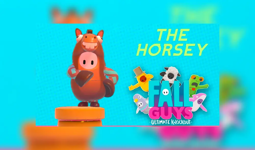 El disfraz de caballo está siendo usado por varios 'trols' en Fall Guys. Foto: Captura / Mediatonic.