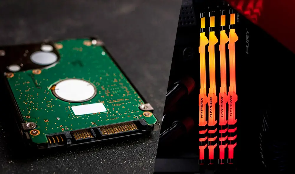 Conoce la diferencia entre el almacenamiento y la memoria de un dispositivo, sea PC o consola. Foto: composición La República