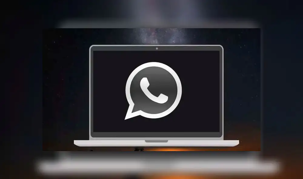 Modo oscuro en WhatsApp Web.