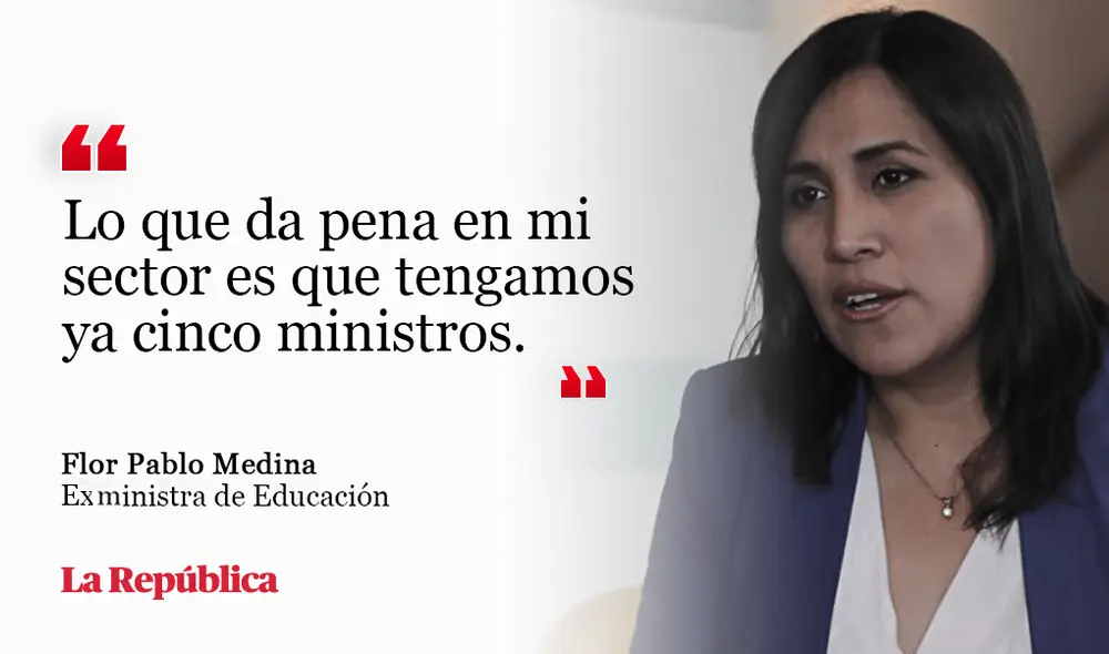 Flor Pablo: Da pena que tengamos ya 5 ministros en Educación