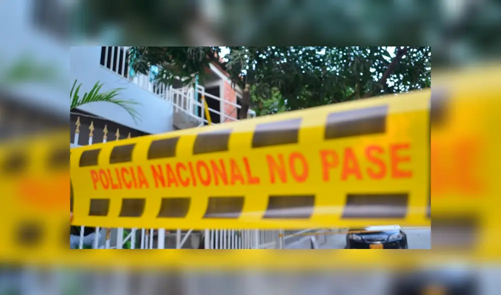 La Policía colombiana acordonó el lugar donde se produjeron las muertes.