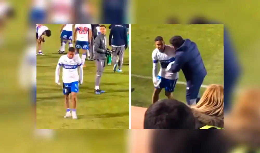 Jeisson Vargas no estuvo de acuerdo con la decisión que tomó su entrenador en el partido que disputó la Universidad Católica frente al Everton. Jeisson Vargas no estuvo de acuerdo con la decisión que tomó su entrenador en el partido que disputó la Universidad Católica frente al Everton.