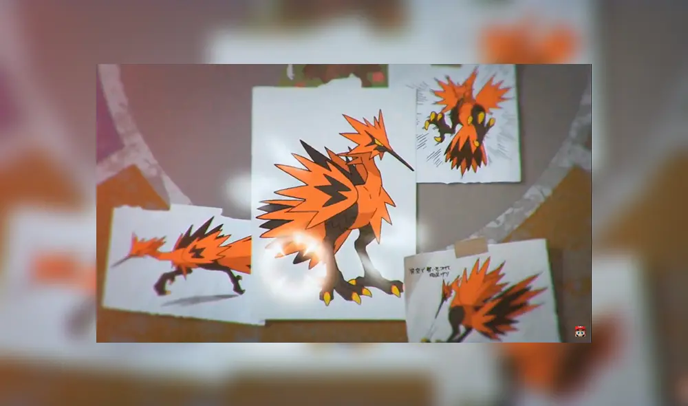 Zapdos forma Galar, cuyo posible tipo sería Eléctrico/tierra y no podría volar.