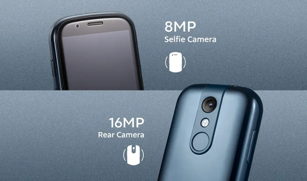 El Jelly 2 cuenta con una cámara frontal de 8 MP y una trasera de 16 MP. | Foto: Kickstarter El Jelly 2 cuenta con una cámara frontal de 8 MP y una trasera de 16 MP. | Foto: Kickstarter