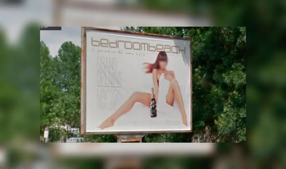 Google Maps: En Bulgaria una sensual publicidad viene generando accidentes de transito [FOTOS] 