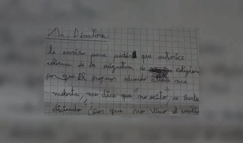La lacerante carta de un niño autista sometido al maltrato de su profesor La lacerante carta de un niño autista sometido al maltrato de su profesor