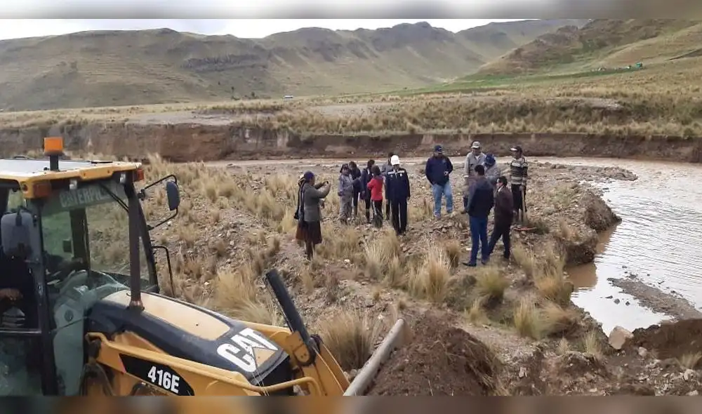 Granizadas provocaron desborde de río.