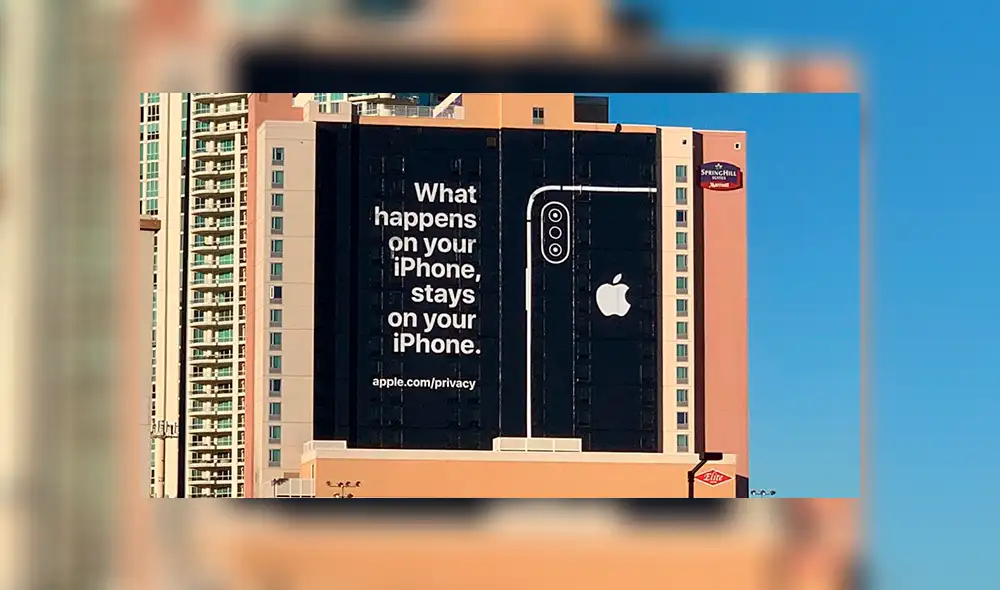 Apple trolea al CES 2019 con pintoresca publicidad en Las Vegas