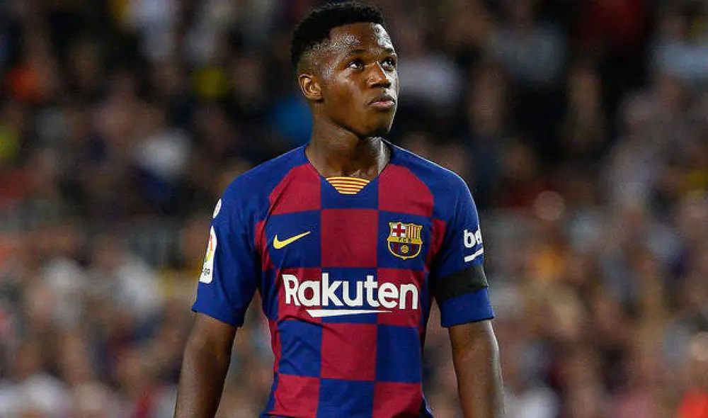 Ansu Fati, delantero de Barcelona, está cerca de cumplir 18 años. Foto: EFE