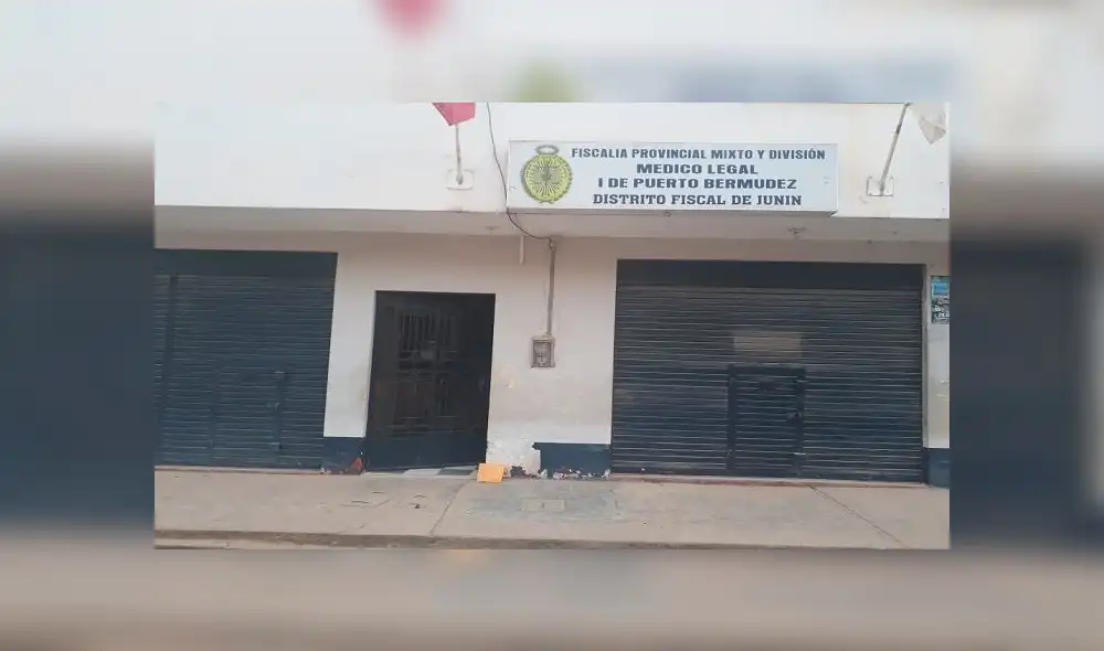Pasco: dejan cartuchos de dinamita en la puerta de la Fiscalía Pasco: dejan cartuchos de dinamita en la puerta de la Fiscalía