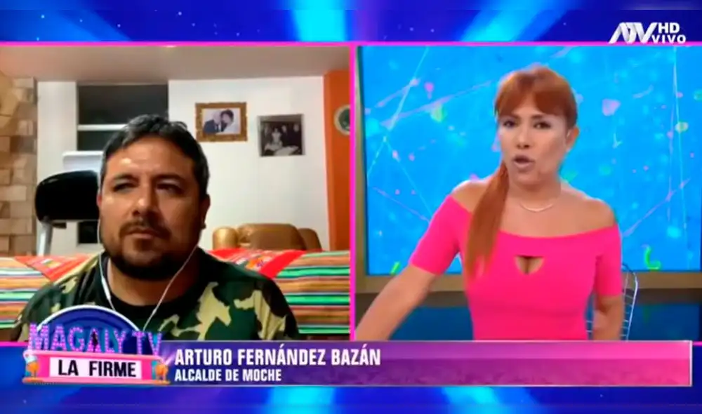 Magaly Medina arremete contra alcalde que llevó a evento a Jossmery Toledo. Foto: Capttura