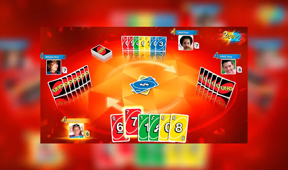 UNO para Android, iOS y PC.