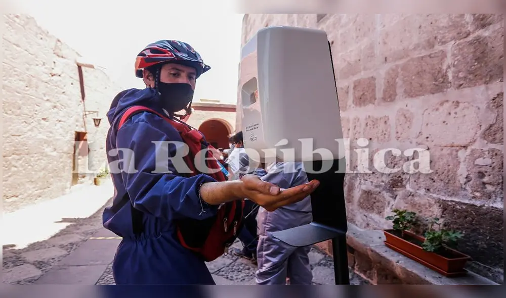 Lavado de manos es indispensable para ingresar al lugar turístico.