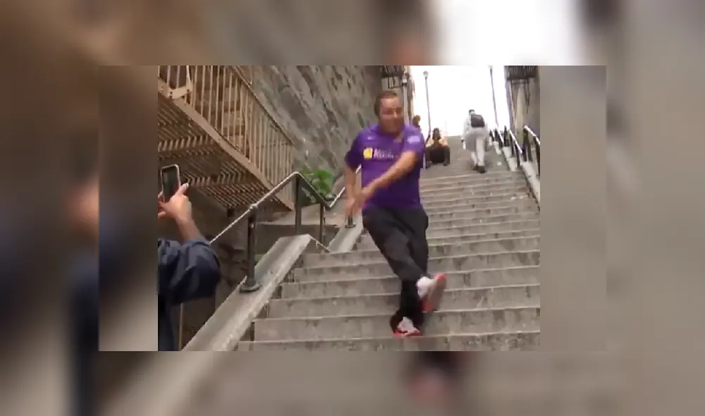 Facebook viral: hincha de Alianza Lima se graba bailando como el Joker de Joaquin Phoenix en escaleras de Nueva York