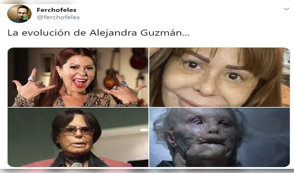 Alejandra Guzmán es blanco de crueles memes tras mostrarse sin maquillaje Alejandra Guzmán es blanco de crueles memes tras mostrarse sin maquillaje