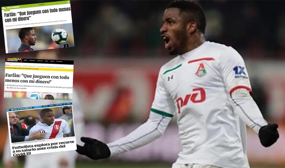Jefferson Farfán fue blanco de críticas en la prensa internacional tras sus palabras.