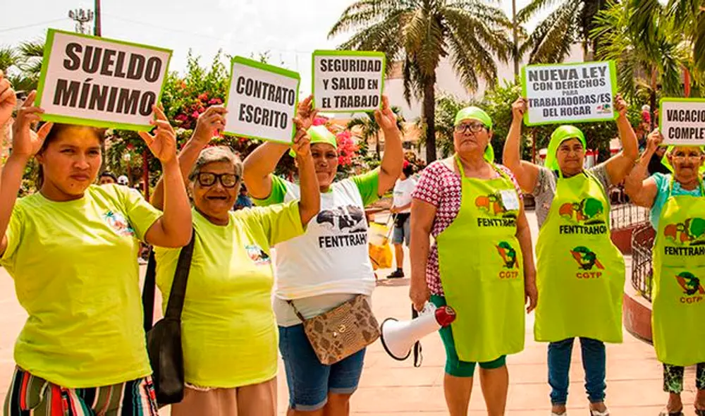 El Congreso aprobó por amplia mayoría la nueva ley para las trabajadoras y trabajadores del hogar, que hoy son casi medio millón de peruanos. (Foto: Federación de Trabajadoras del Hogar del Perú) El Congreso aprobó por amplia mayoría la nueva ley para las trabajadoras y trabajadores del hogar, que hoy son casi medio millón de peruanos. (Foto: Federación de Trabajadoras del Hogar del Perú)