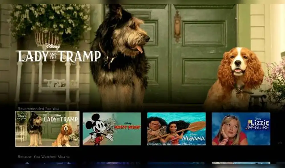 Disney+: se revelan imágenes y detalles de su interfaz