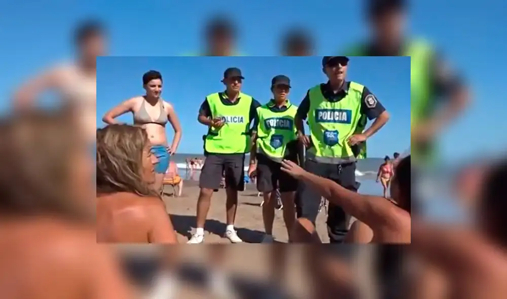 YouTube: Polémica por operativo para expulsar a jóvenes que hacían topless en playa