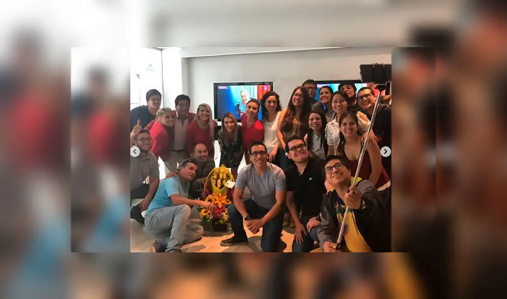 Juliana Oxenford recibió tremenda sorpresa en vivo por su cumpleaños [VIDEO]