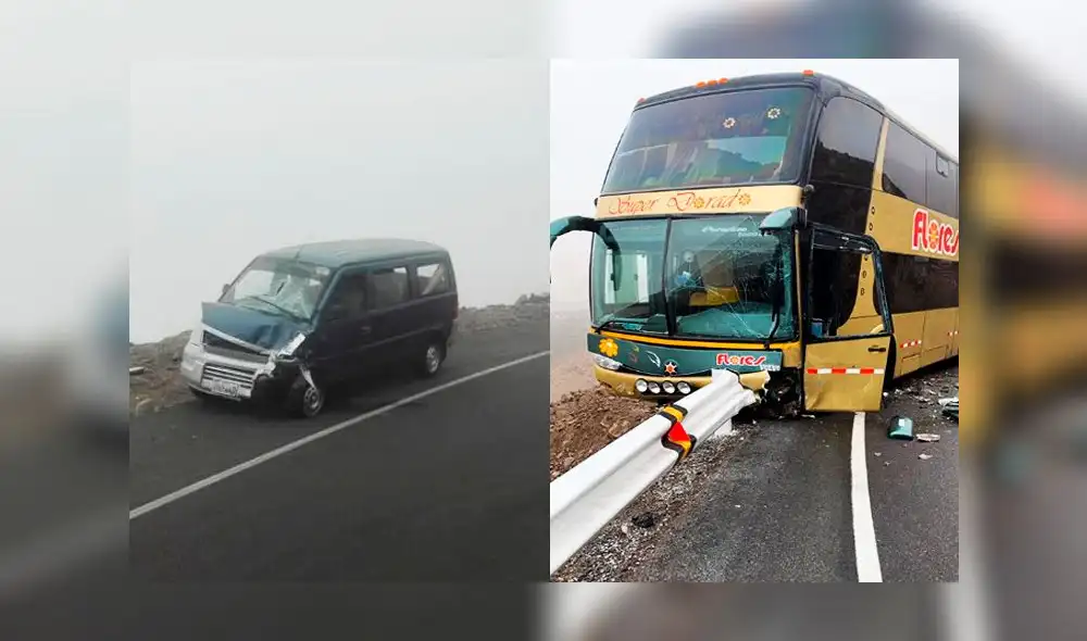 Pasajeros se salvan de morir gracias a baranda que evitó caída a barranco en Arequipa 