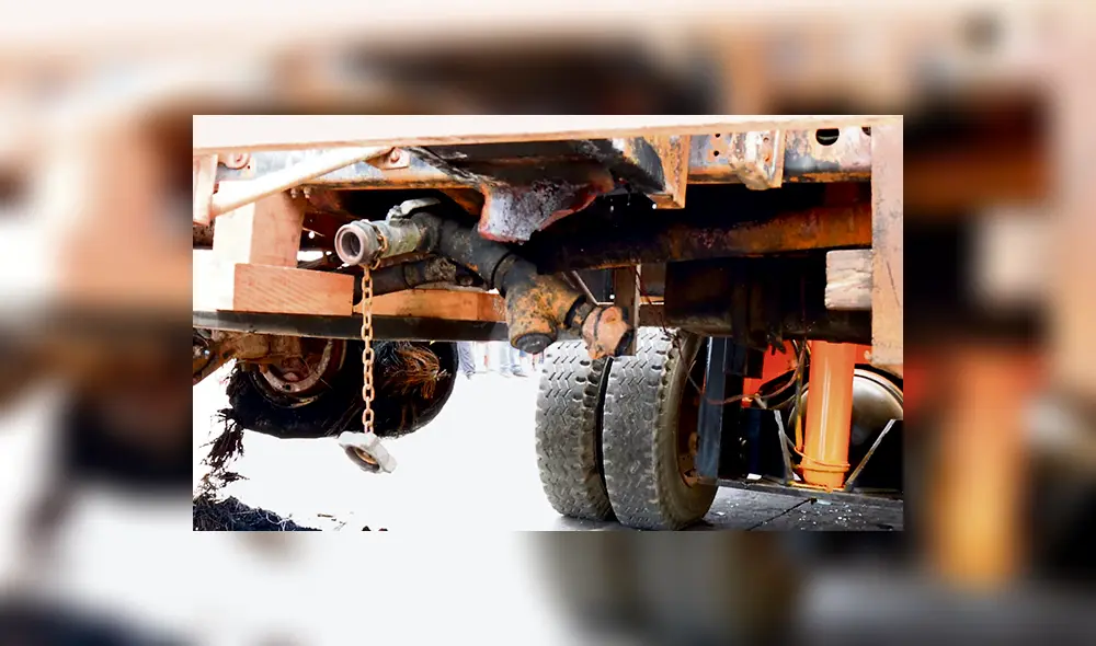 Trampa. Válvula por donde fugó el gas la mañana del jueves. Foto: PNP Trampa. Válvula por donde fugó el gas la mañana del jueves. Foto: PNP